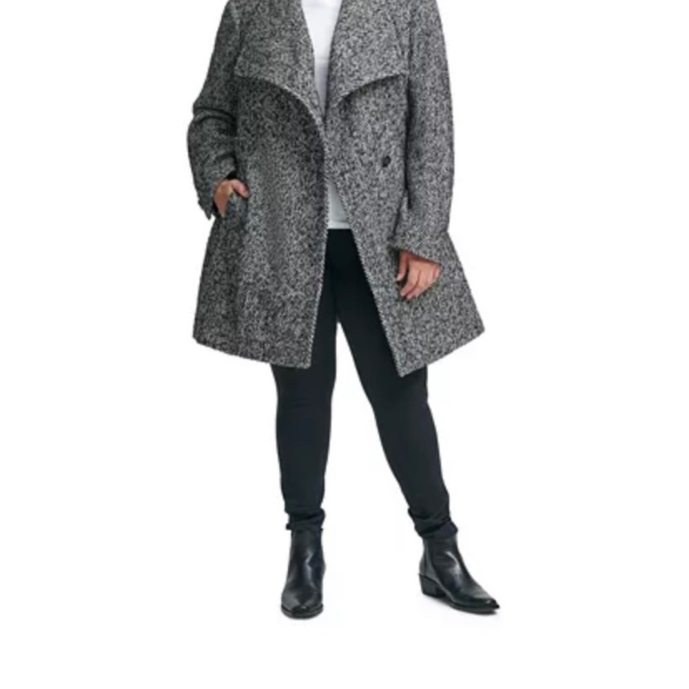 Calvin Klein Plus Size Belted Coat